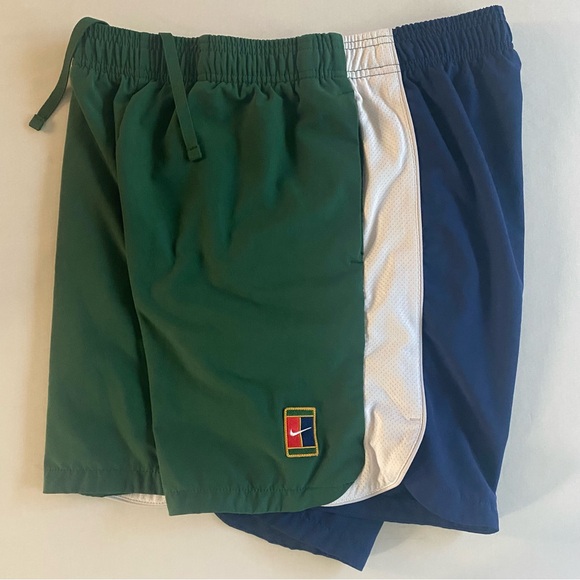 Nike Court 7” Tennis Shorts Men M Color Block Versatile Athletic Training Sports - Picture 1 of 14
